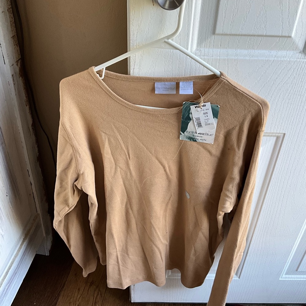 NWT North West Blue size 1X LS Tee